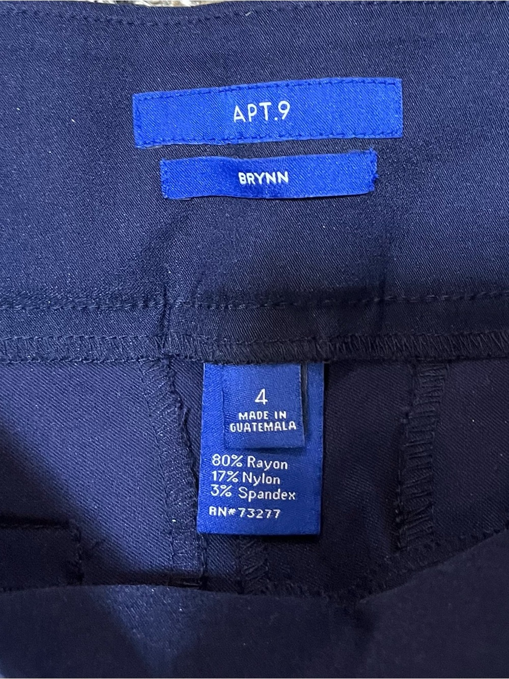 Apt. 9 Dark Navy Brynn Skinny Pant - Picture 3 of 5